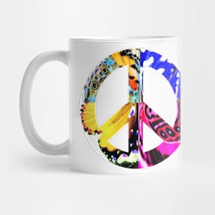 Peace Sign Support Life Humanity Psychedelic Nature Inspired Mug